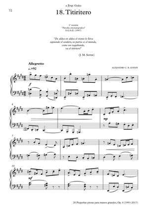 20 Piezas, Op. 4 (2017) No. 18. Titiritero