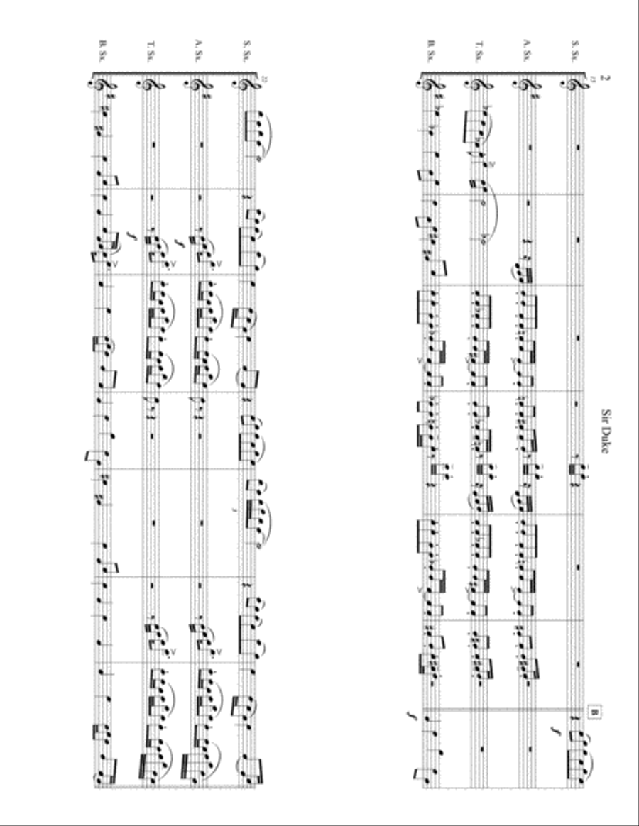 Sir Duke Woodwind Quartet scores gallery preview page 3