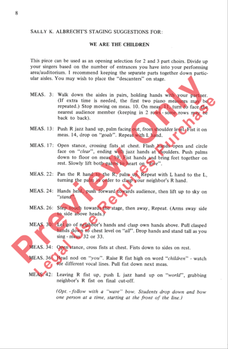We Are the Children 2-Part scores gallery preview page 8