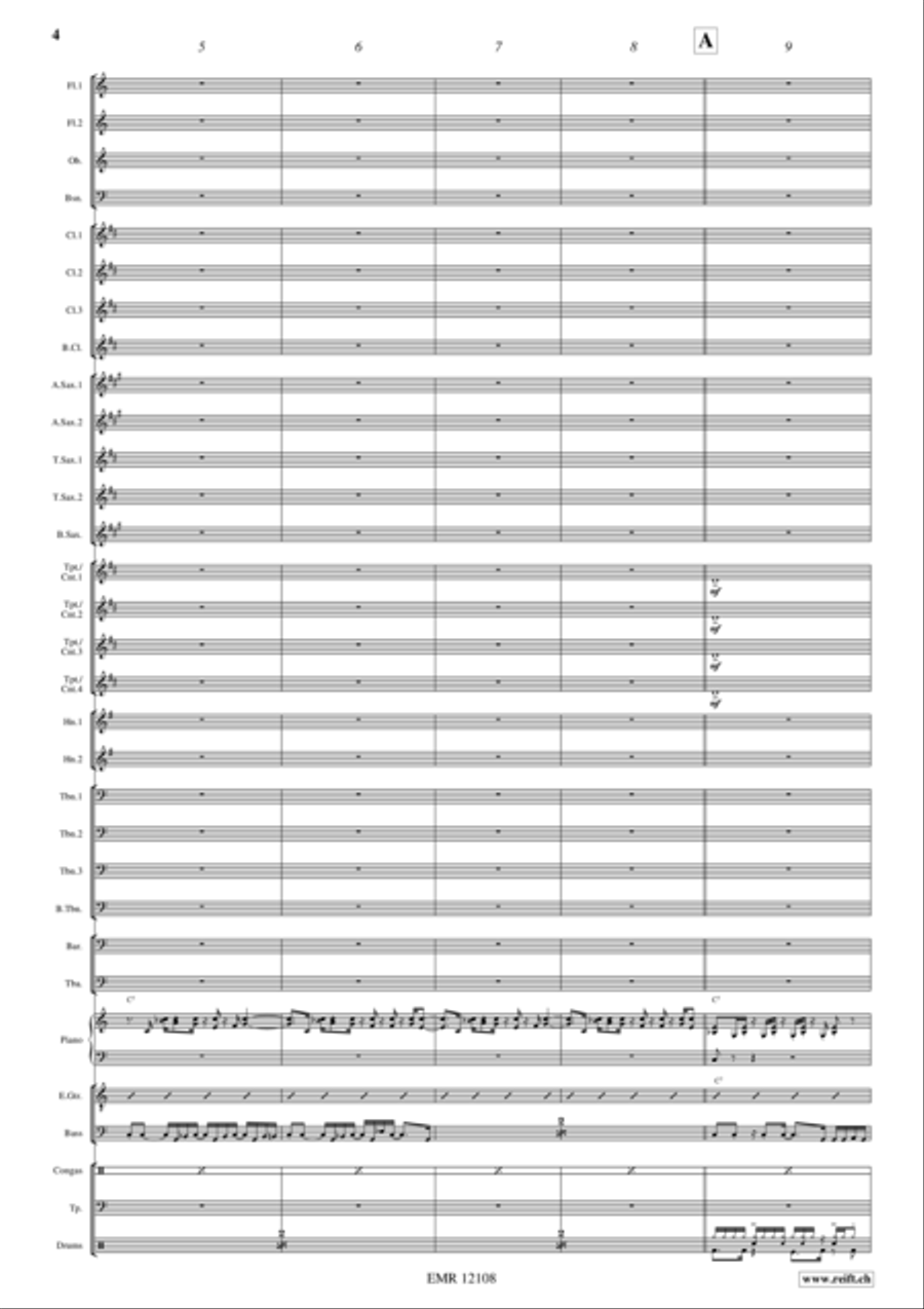 Also Sprach Zarathustra Also Sprach Zarathustra Concert Band scores gallery preview page 4