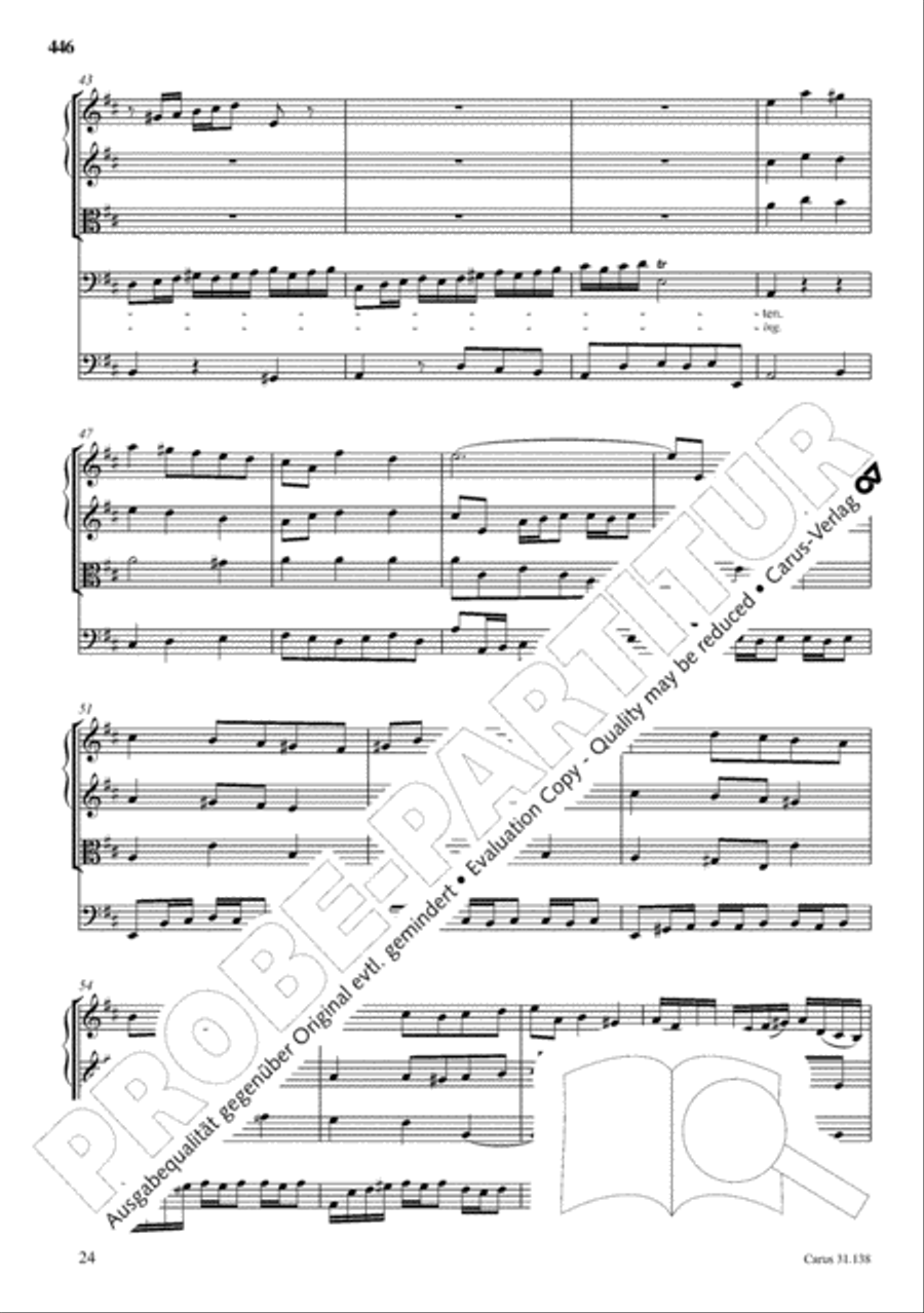 The Complete Sacred Vocal Works (Das geistliche Vokalwerk) Voice scores gallery preview page 447