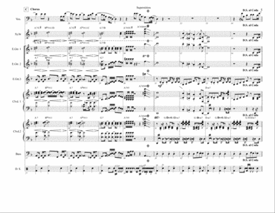 Superstition Large Ensemble scores gallery preview page 5