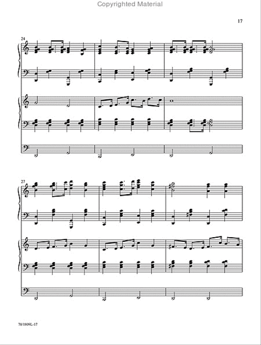 Amazing Grace Organ scores gallery preview page 5