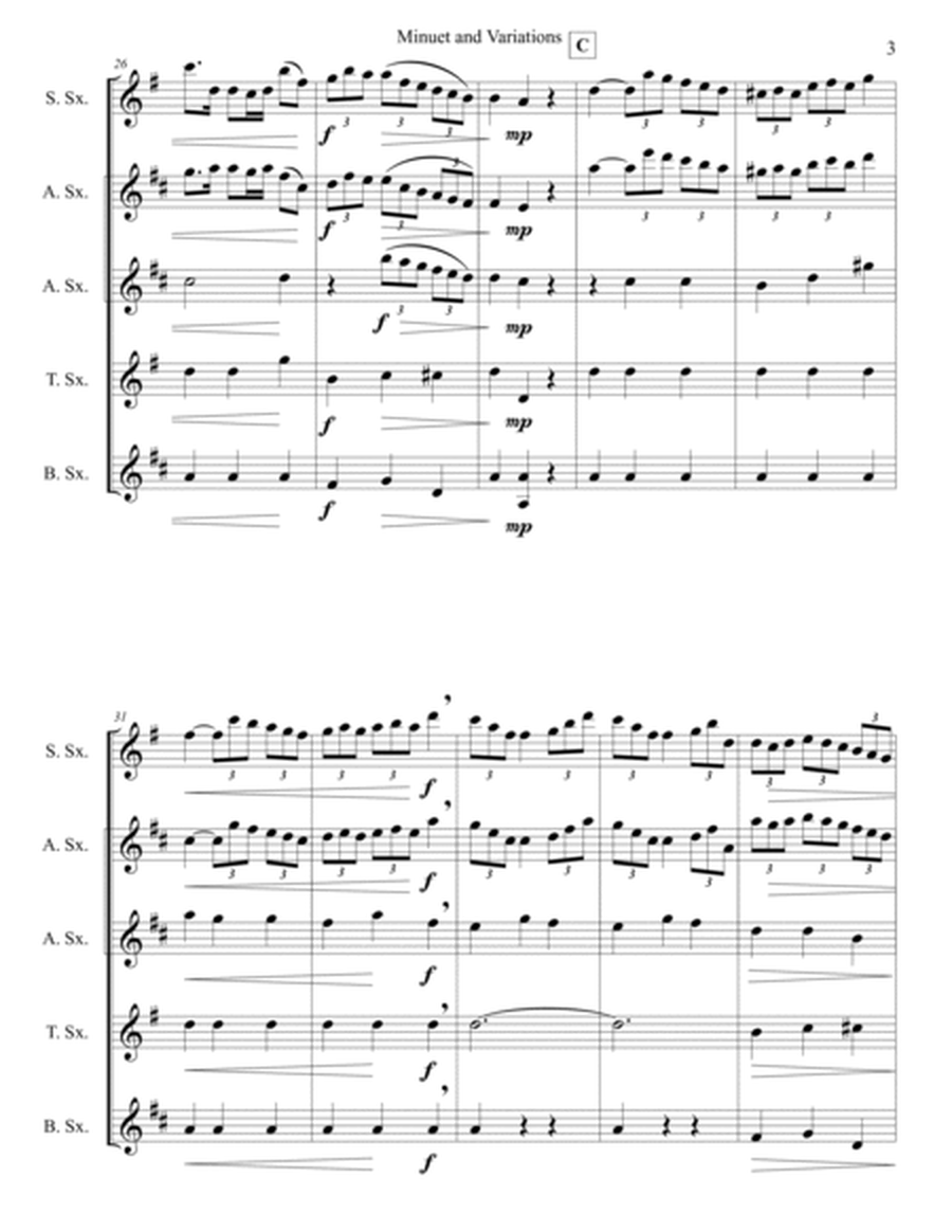 Minuet and Variations from String Quartet No. 1 op 8 by J. C. Bach image number null