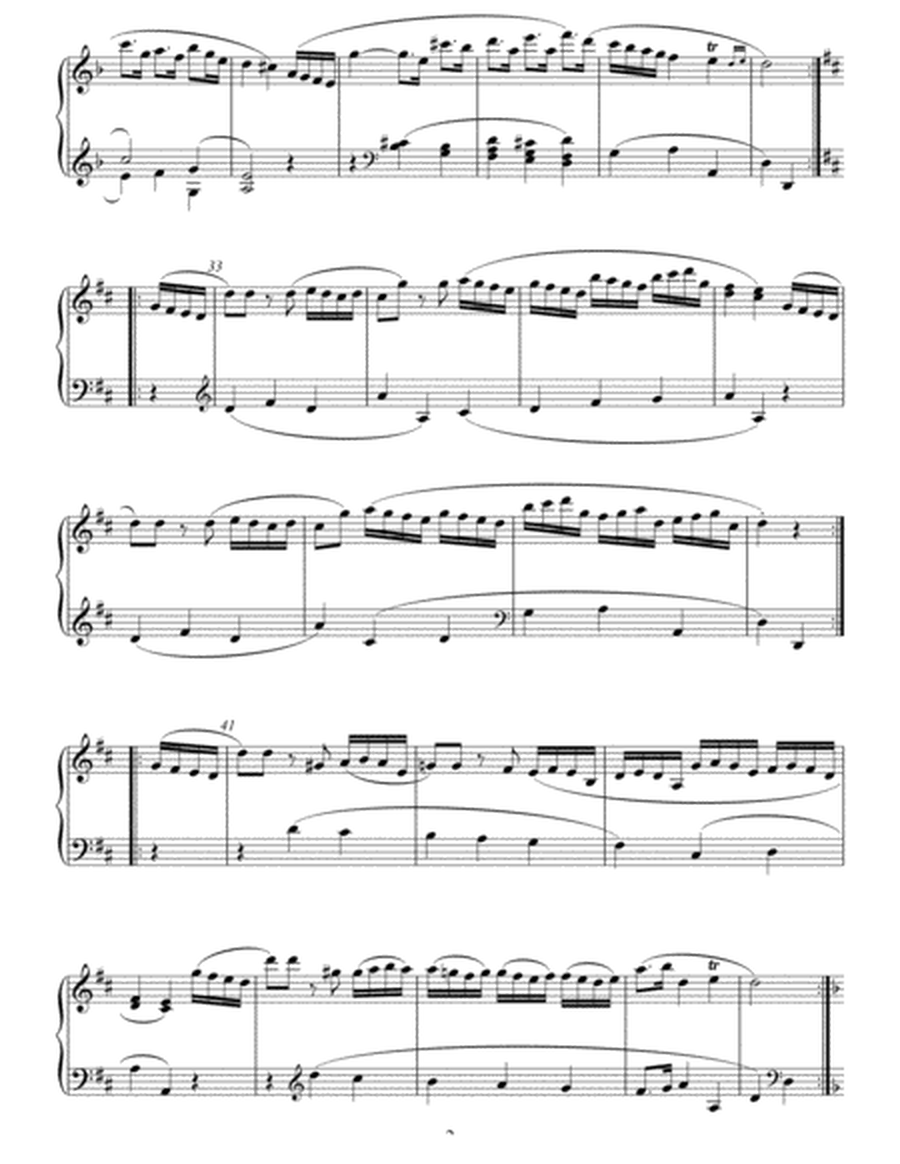 Minuet From Sonata In D
