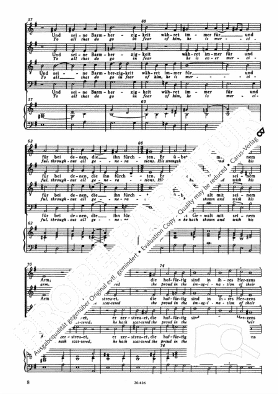 Magnificat (Meine Seele erhebt den Herrn); Ehre sei dem Vater Score scores gallery preview page 10