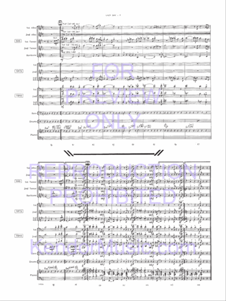Lazy Day Jazz Ensemble scores gallery preview page 8