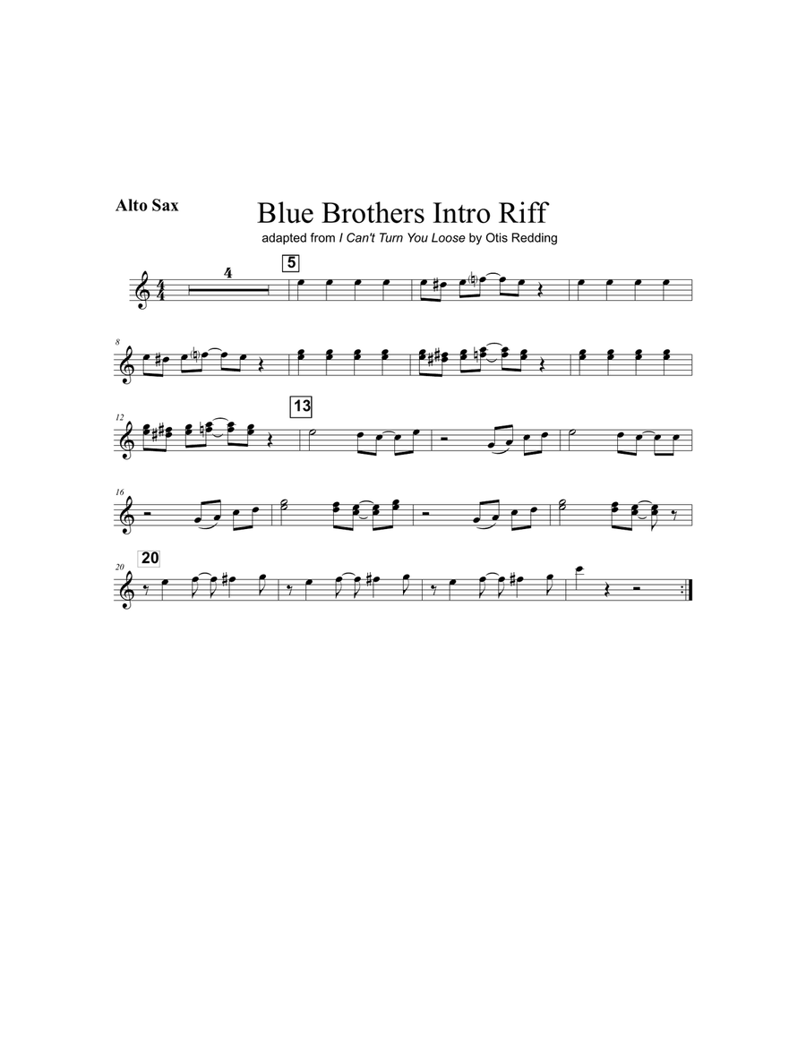 I Can't Turn You Loose Jazz Ensemble scores gallery preview page 5