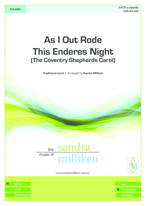 Book cover for As I Out Rode This Enderes Night (The Coventry Shepherds Carol)