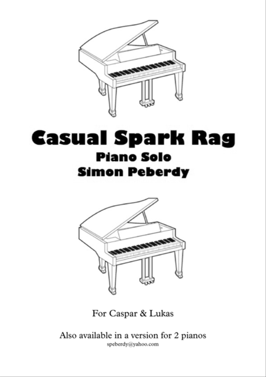 Casual Park Rag for piano solo