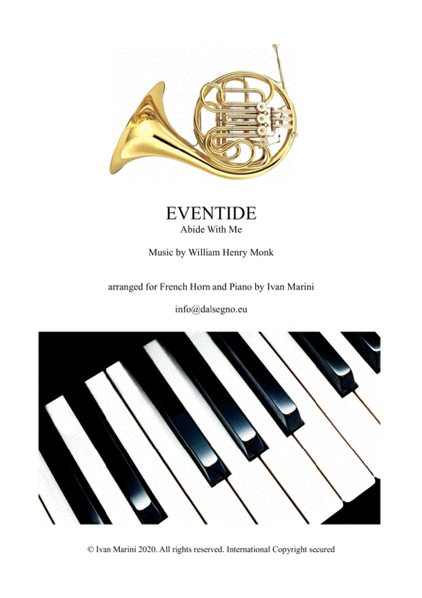 EVENTIDE (Abide With Me) - for Horn and Piano image number null