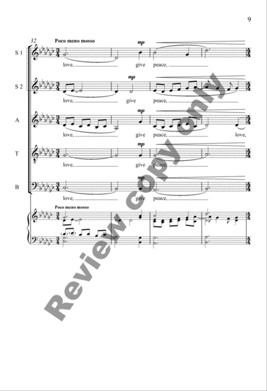 A Hymn for Peace A Hymn for Peace SSATB scores gallery preview page 19