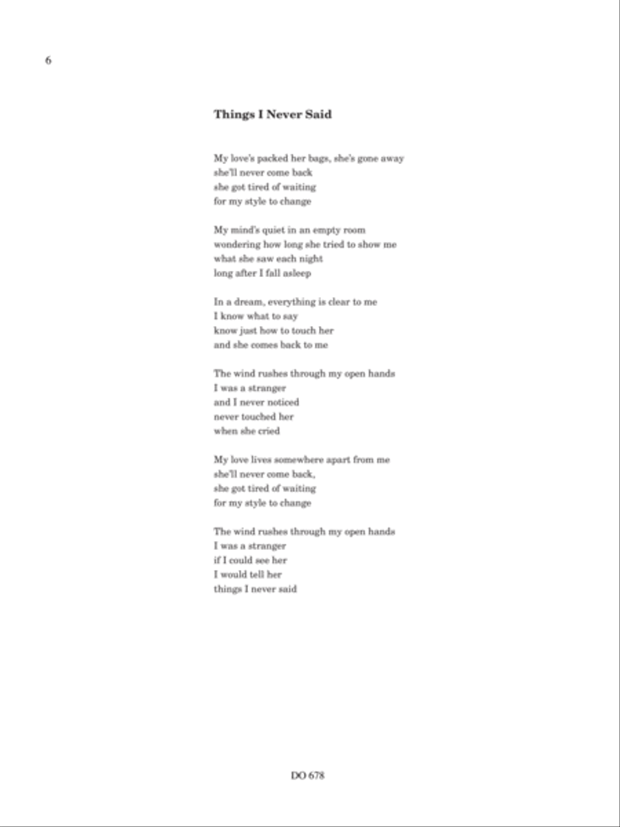 Things I Never Said Classical Guitar scores gallery preview page 6