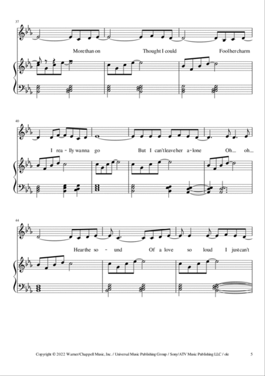 Straight Through My Heart Piano scores gallery preview page 5
