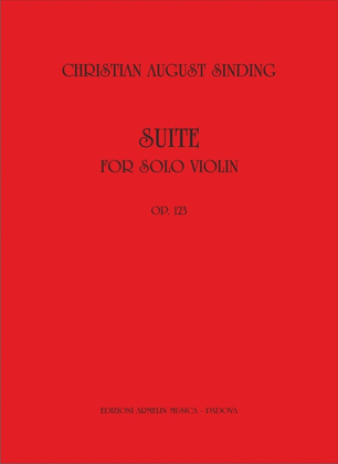 Book cover for Suite for solo Violin, op 123