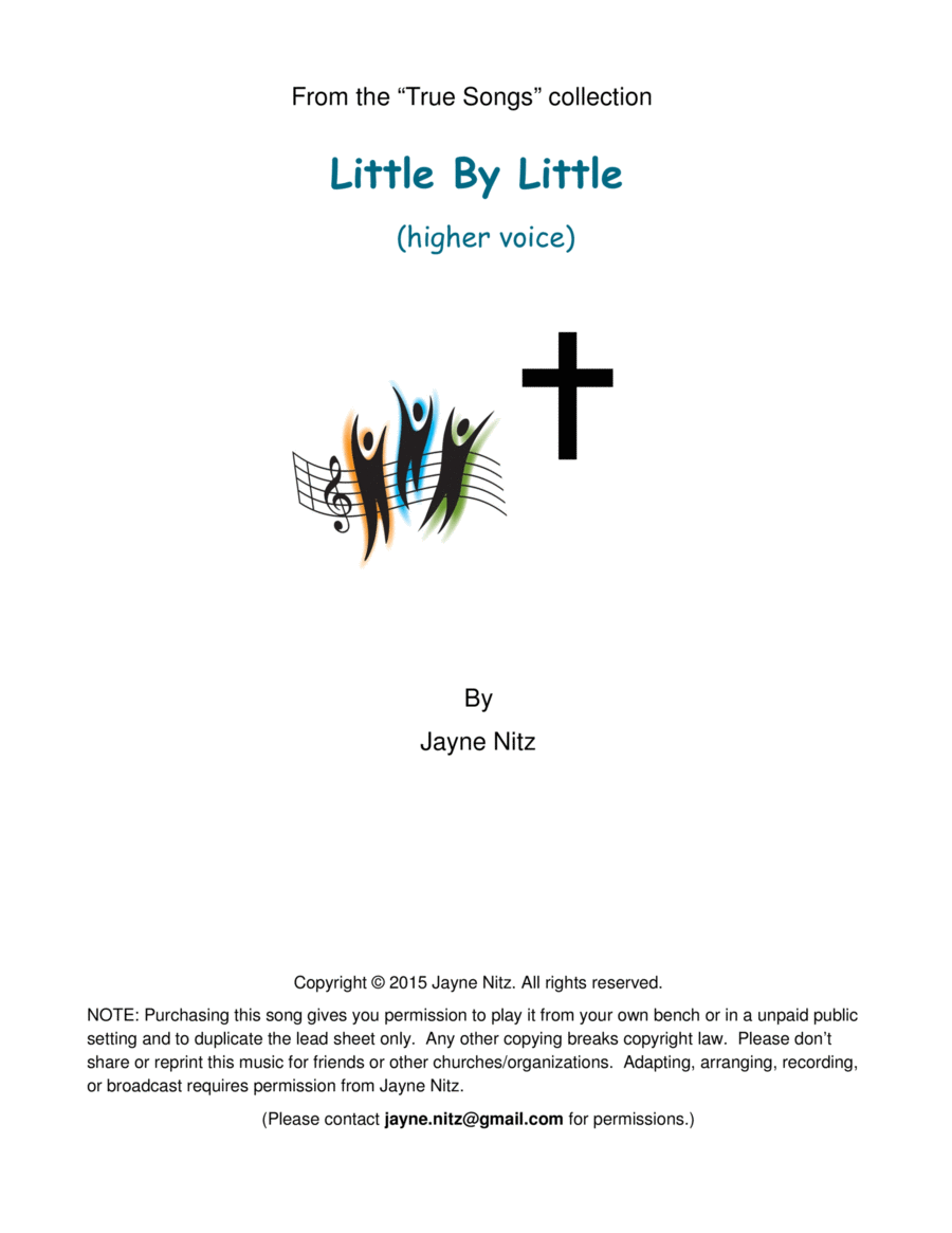 Little By Little (high voice) High Voice scores gallery preview page 1
