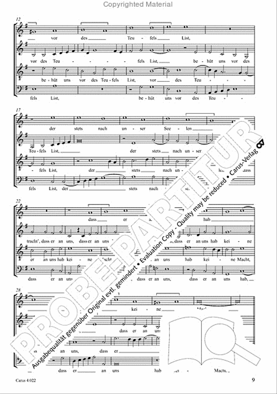 Christ, der du bist der helle Tag 4-Part scores gallery preview page 8