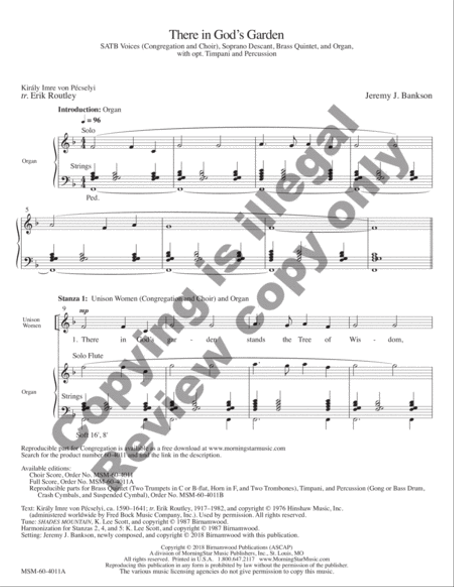 There in God's Garden (Full Score) Choir scores gallery preview page 3