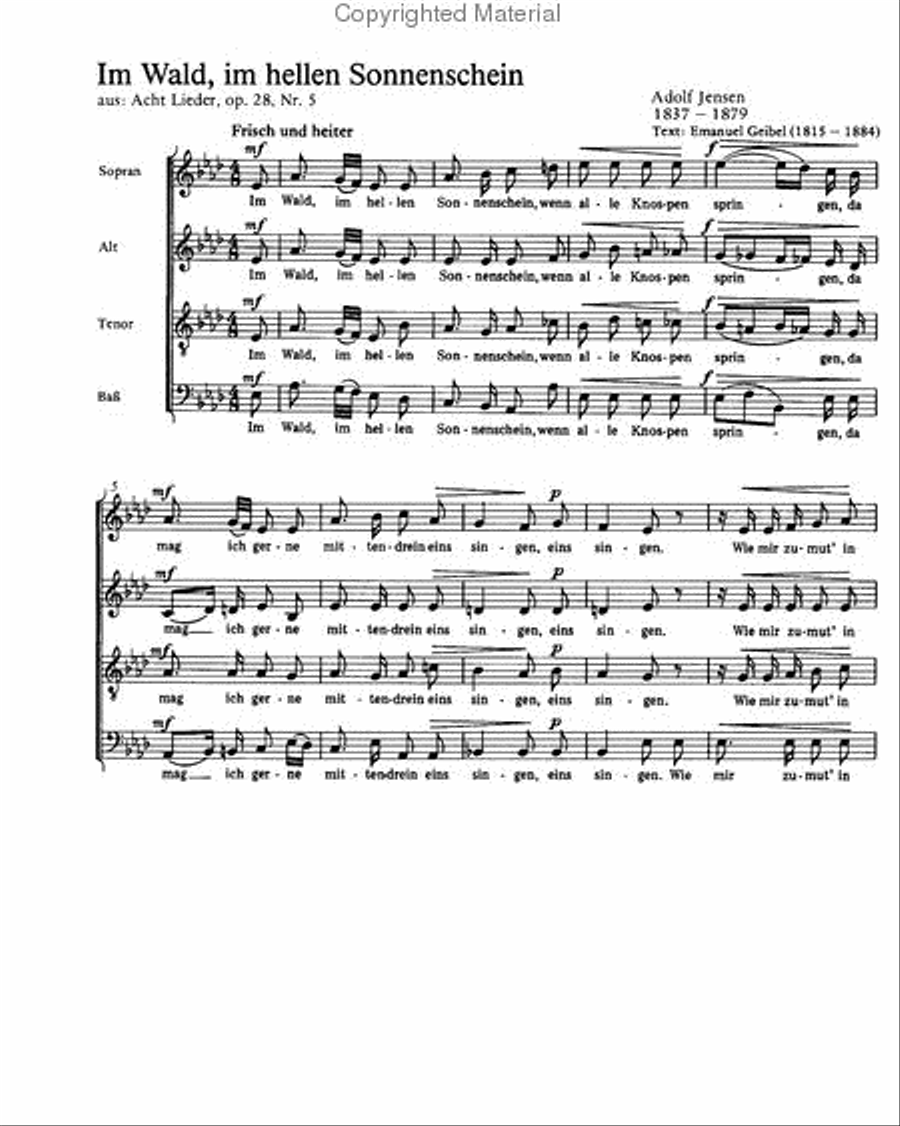 Jensen: Drei Chorlieder Choir scores gallery preview page 2