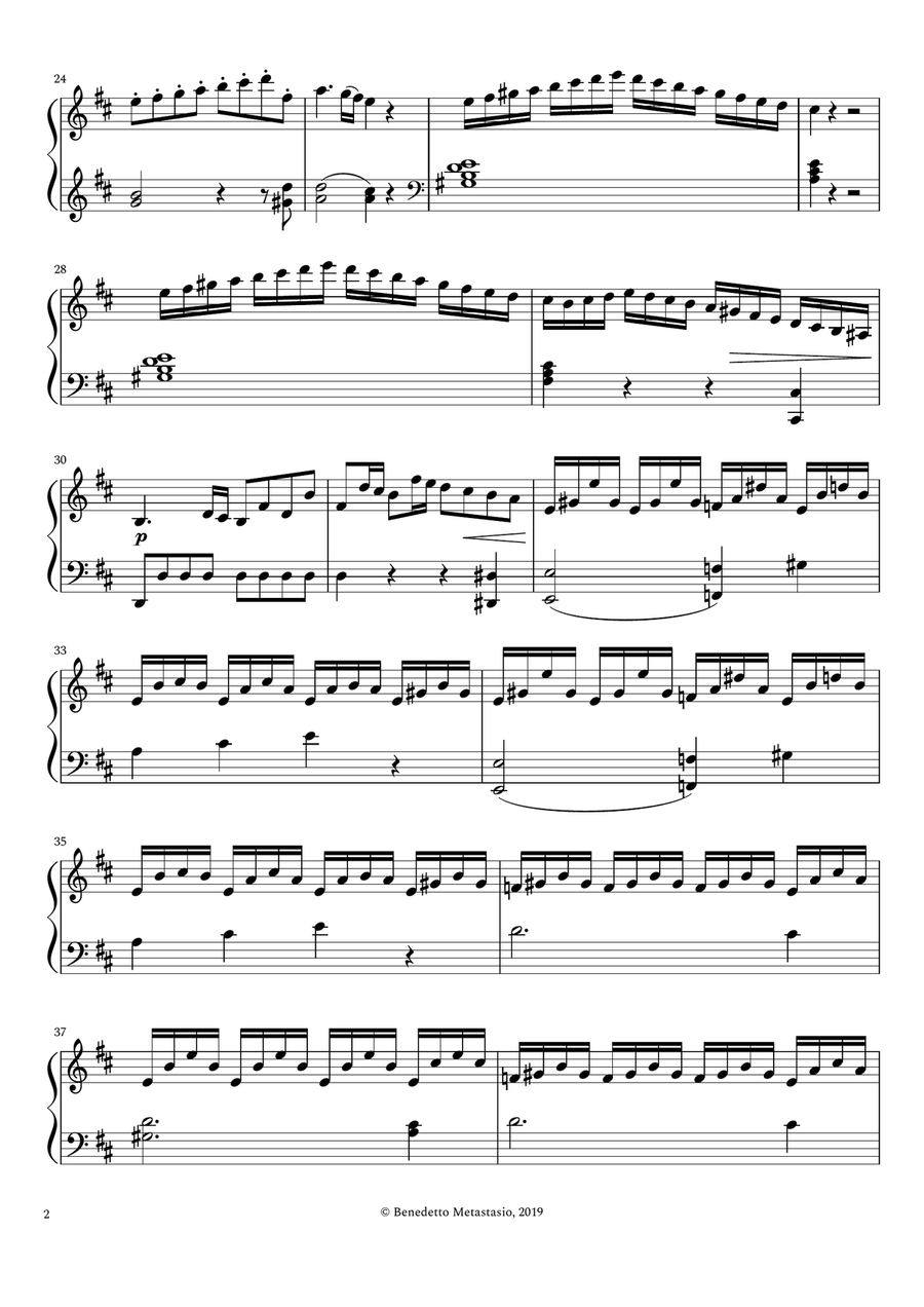 Keyboard Concerto in D major, Hob.XVIII:11 First Movement Piano Solo scores gallery preview page 4
