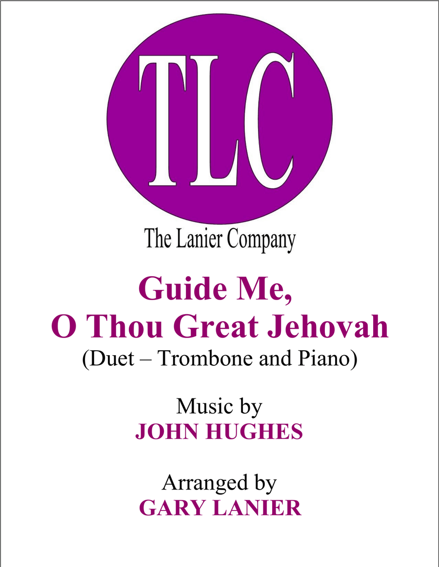 GUIDE ME, O THOU GREAT JEHOVAH (Duet – Trombone and Piano/Score and Parts) Trombone Duet scores gallery preview page 1