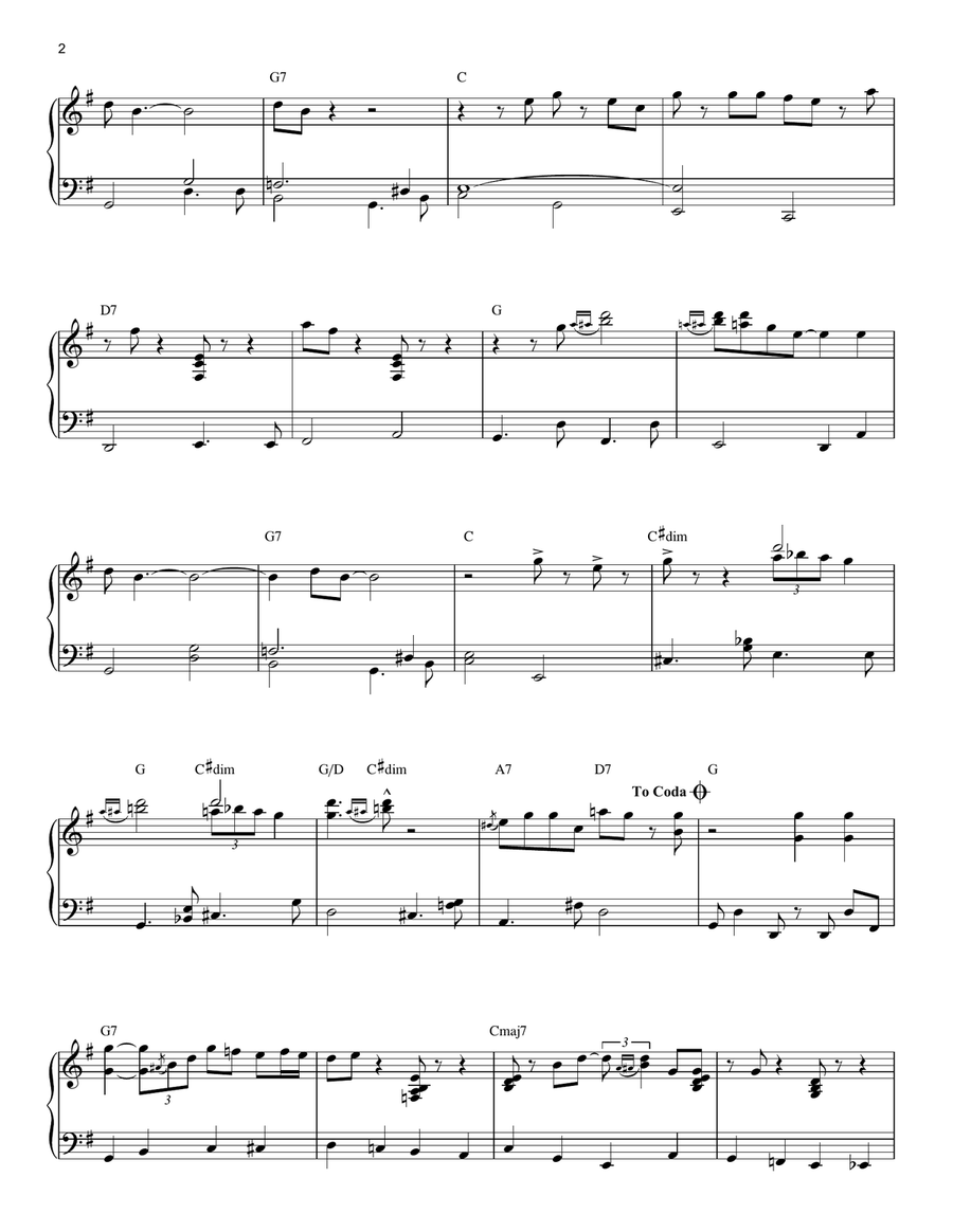 Charlie Brown Theme Piano Solo scores gallery preview page 2