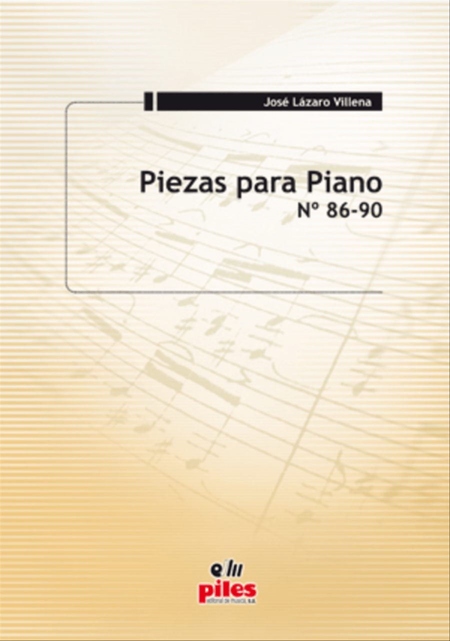 Piezas para Piano No. 86 al 90