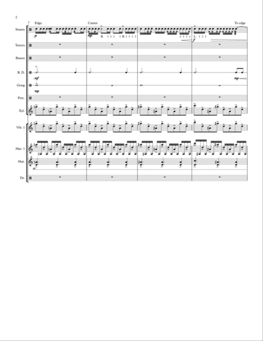 Zombies of Annihilation Percussion Ensemble scores gallery preview page 2