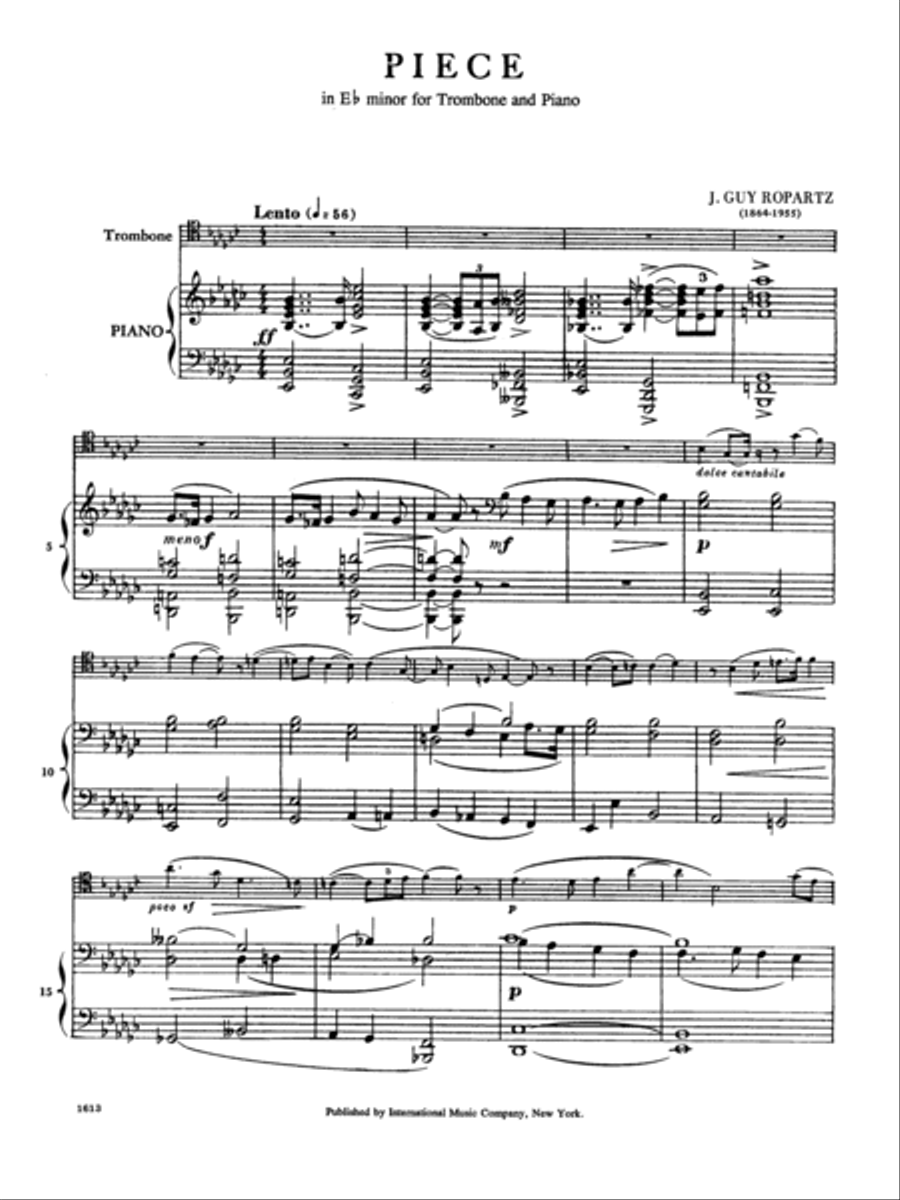Piece In E Flat Minor Piano Accompaniment scores gallery preview page 2