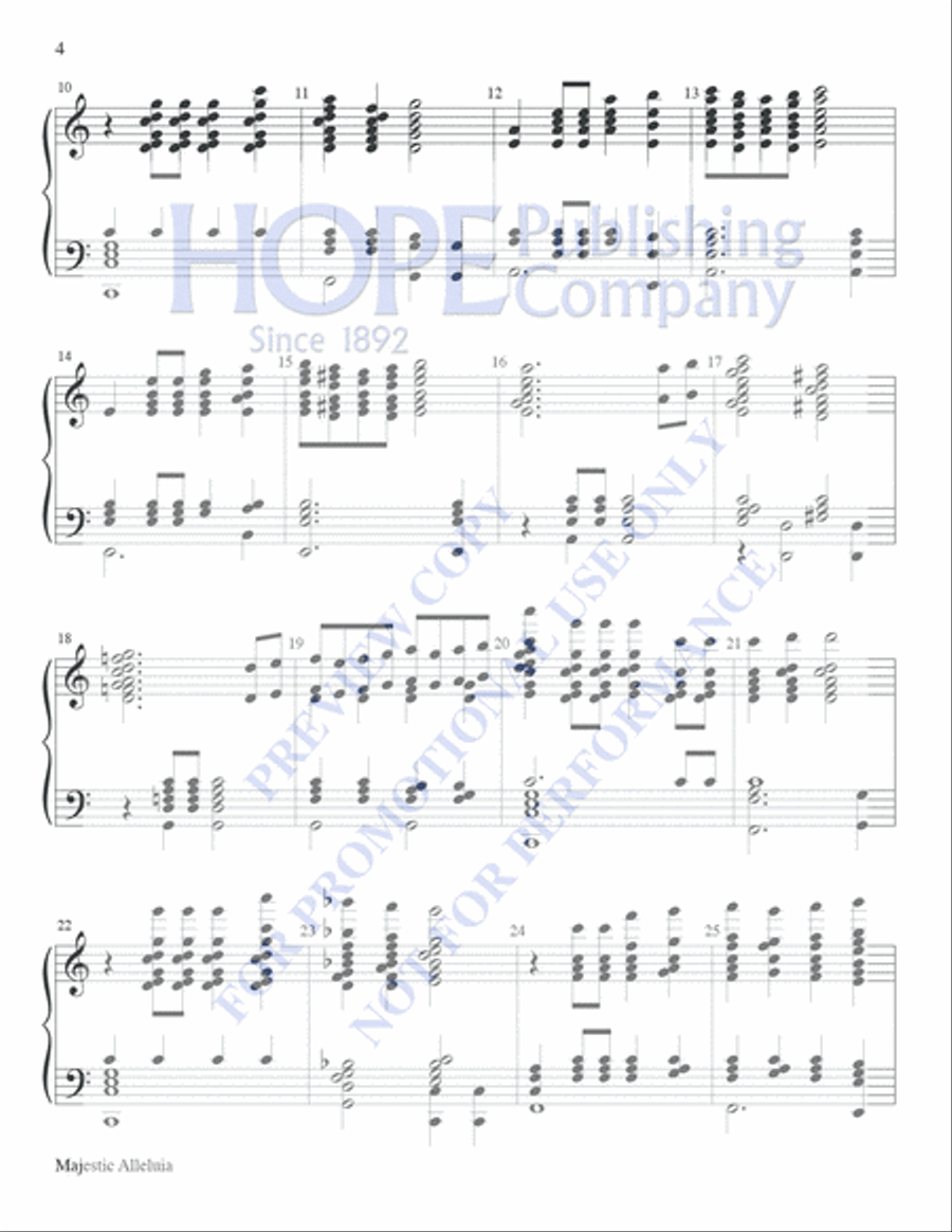 Majestic Alleluia Majestic Alleluia 5-Octaves scores gallery preview page 4