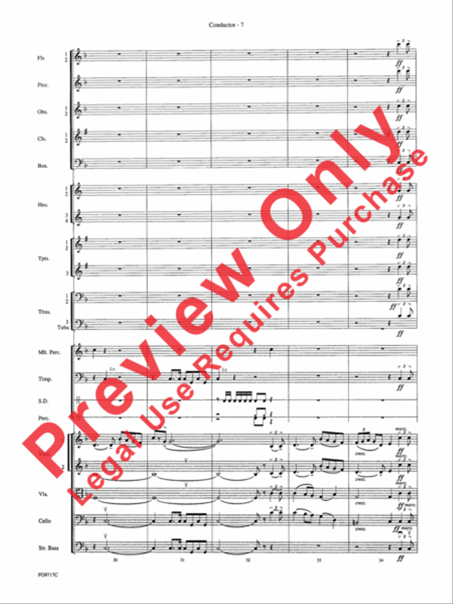 Star Wars (Main Theme) Star Wars (Main Theme) Full Orchestra scores gallery preview page 21