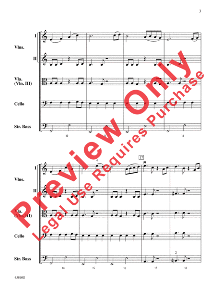 Midnight Adventure String Orchestra scores gallery preview page 3