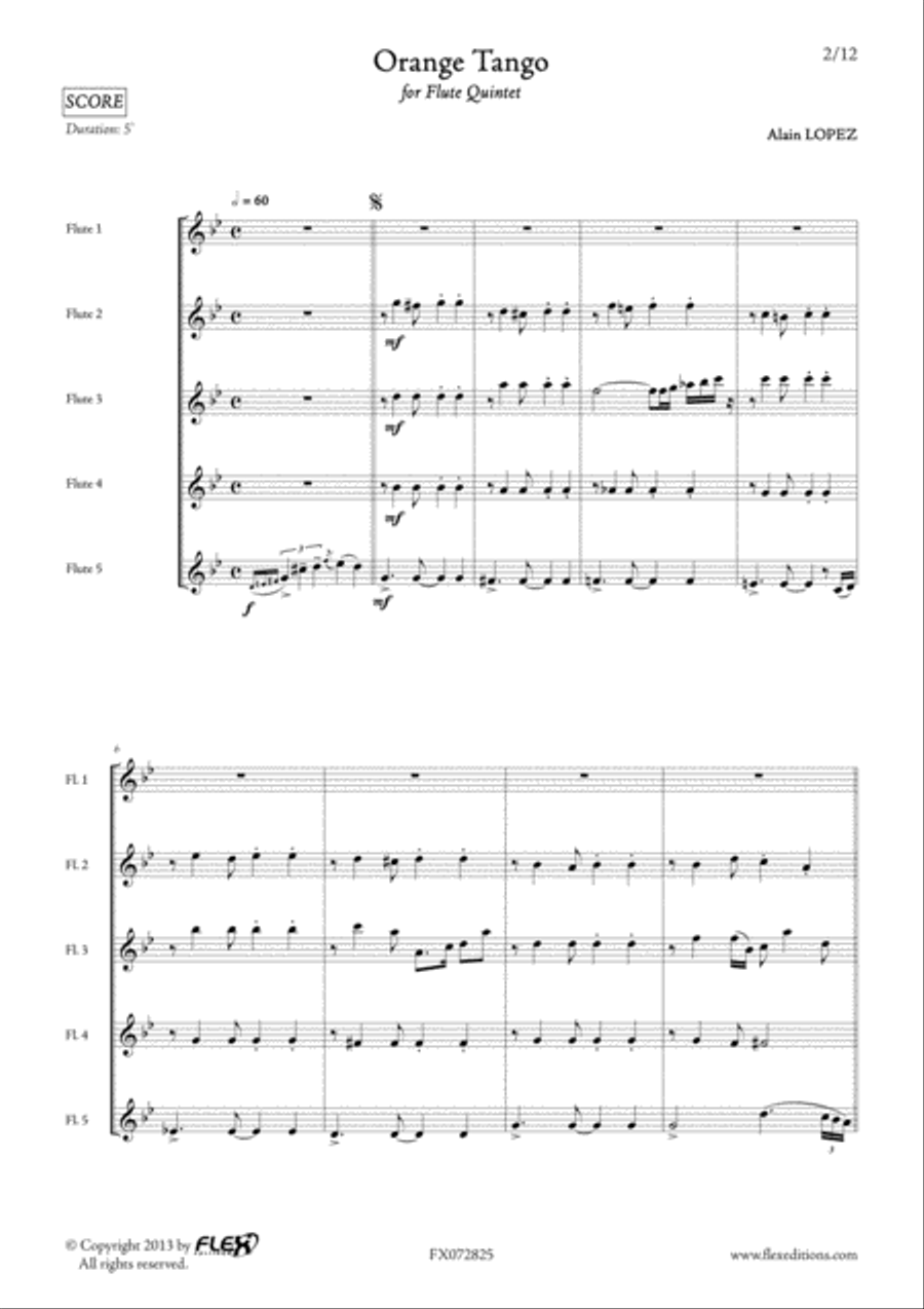 Orange Tango Orange Tango Flute scores gallery preview page 2