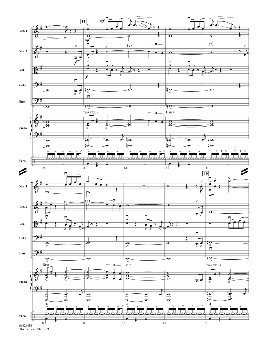 Theme from Shaft - Full Score Orchestra scores gallery preview page 3