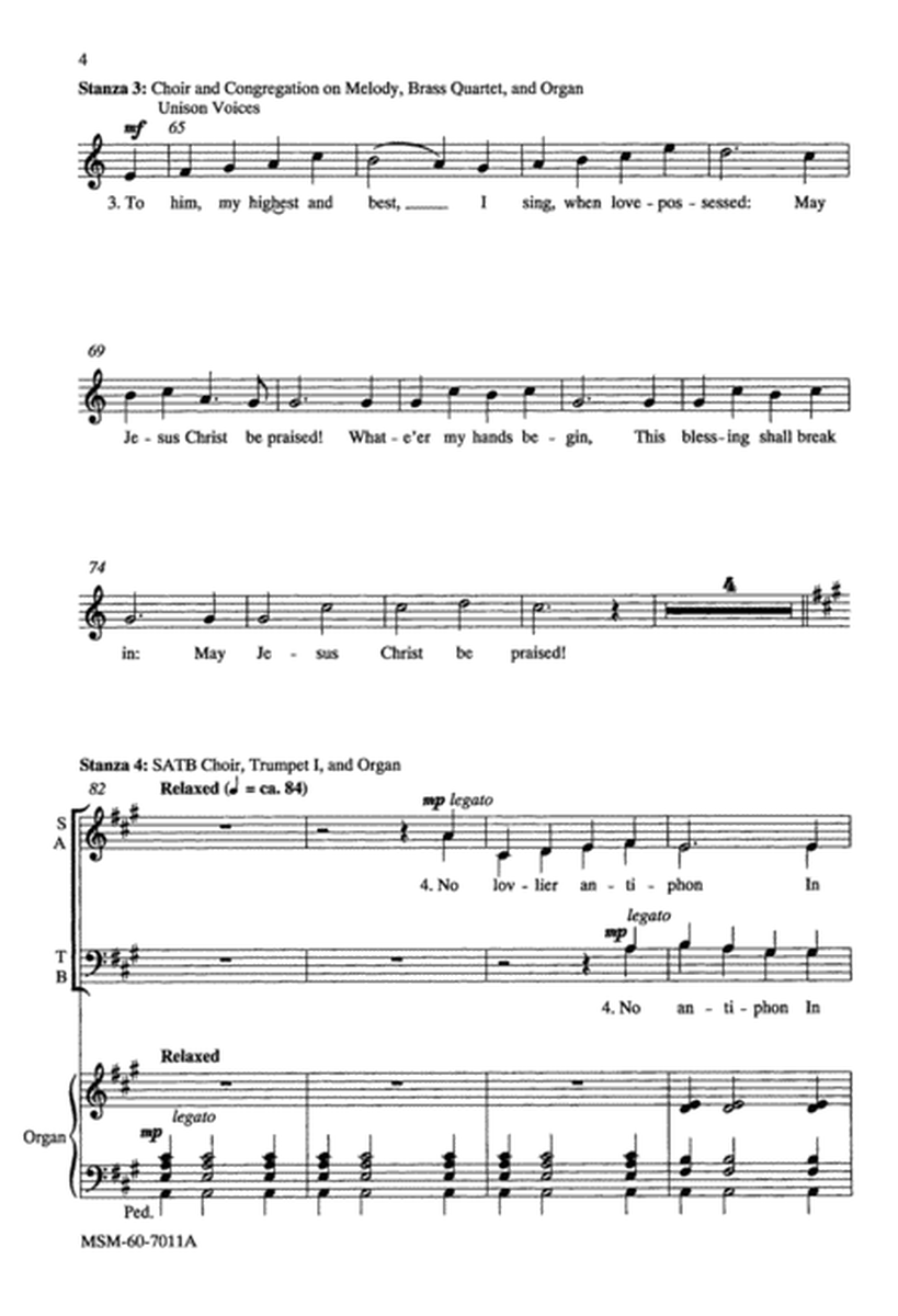 When Morning Gilds the Skies (Downloadable Choral Score)