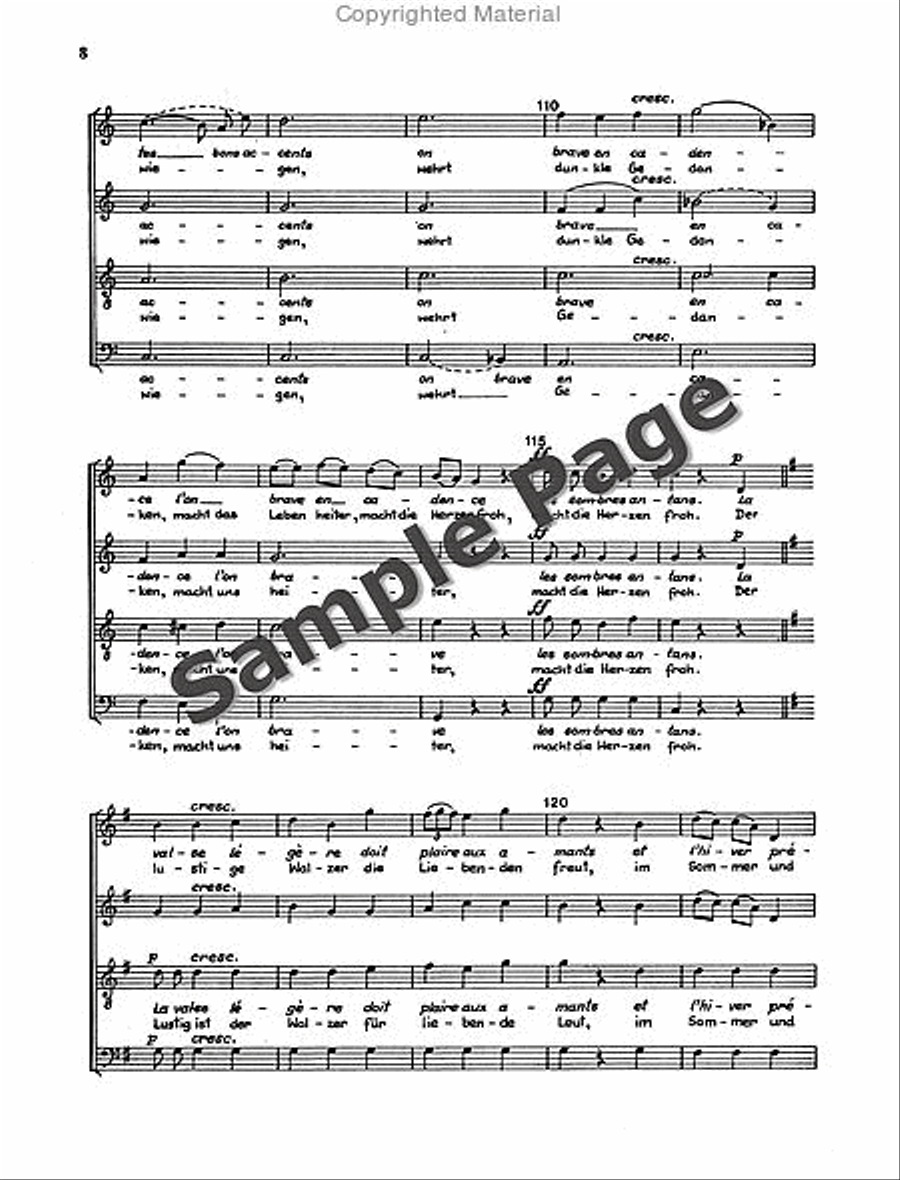 Waltz with Chorus 4-Part scores gallery preview page 9