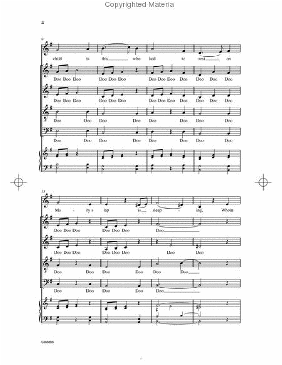 What Child Is This? A Cappella scores gallery preview page 3