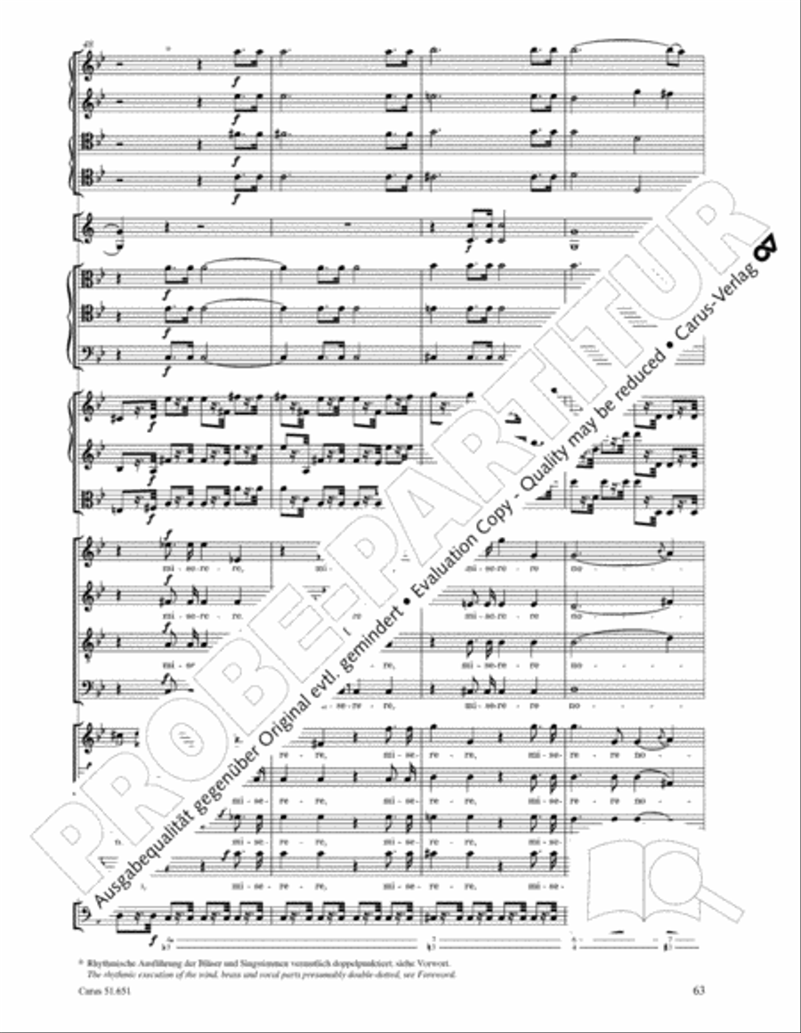 C Minor Mass, K. 427 (Missa in c KV 427) 4-Part scores gallery preview page 79