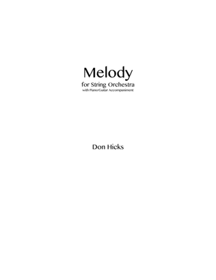 Melody (for String Orchestra)