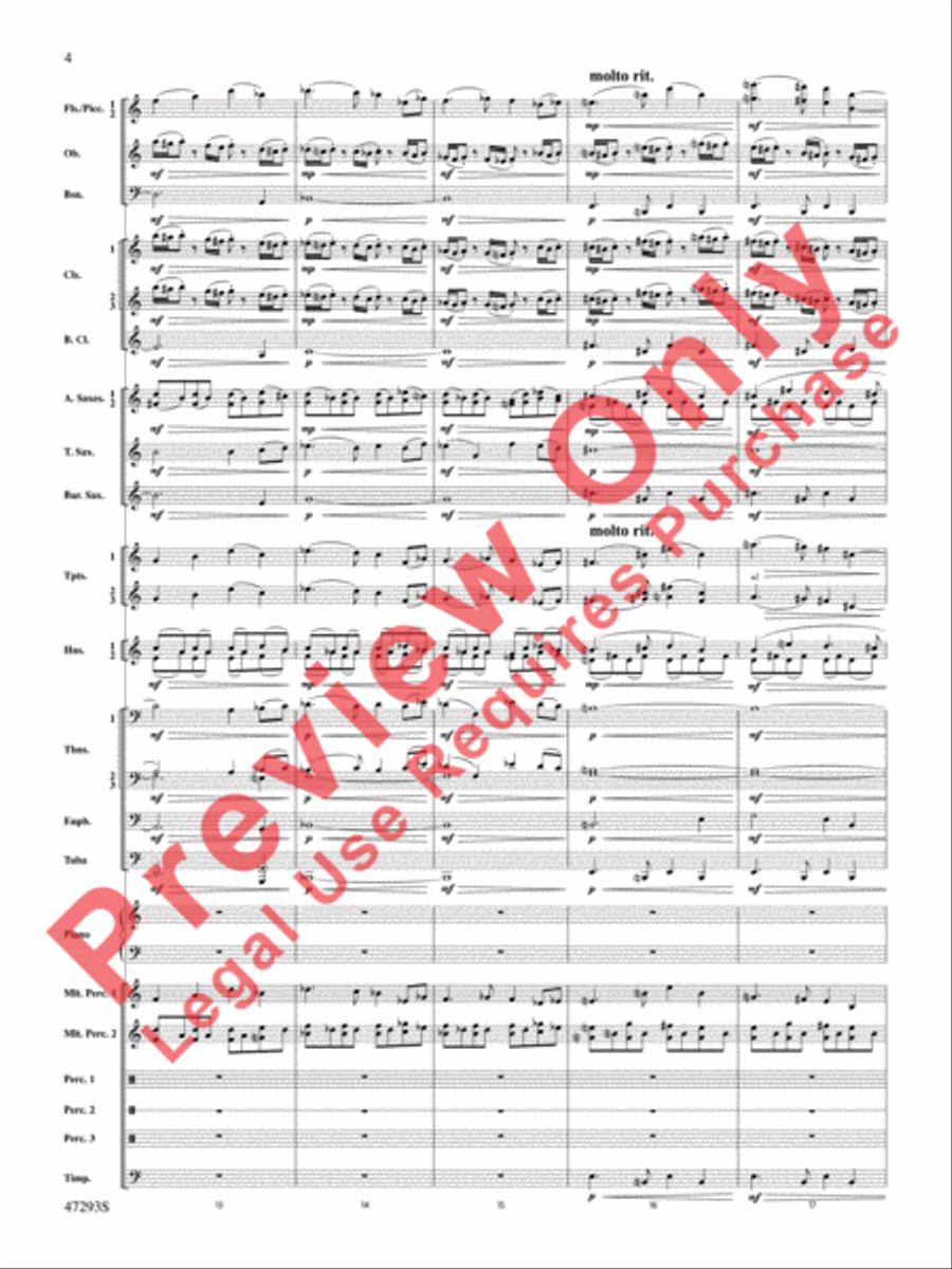 Phantasmagoria Concert Band scores gallery preview page 5