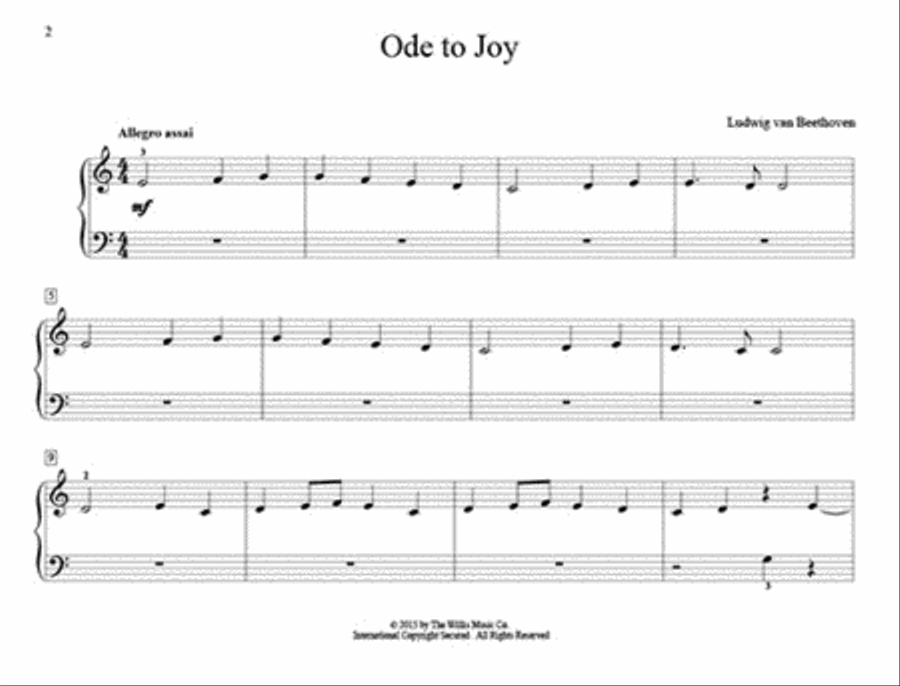 John Thompson's Easiest Piano Course: First Beethoven Piano Method scores gallery preview page 3
