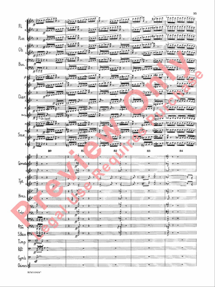 Trittico Concert Band scores gallery preview page 38