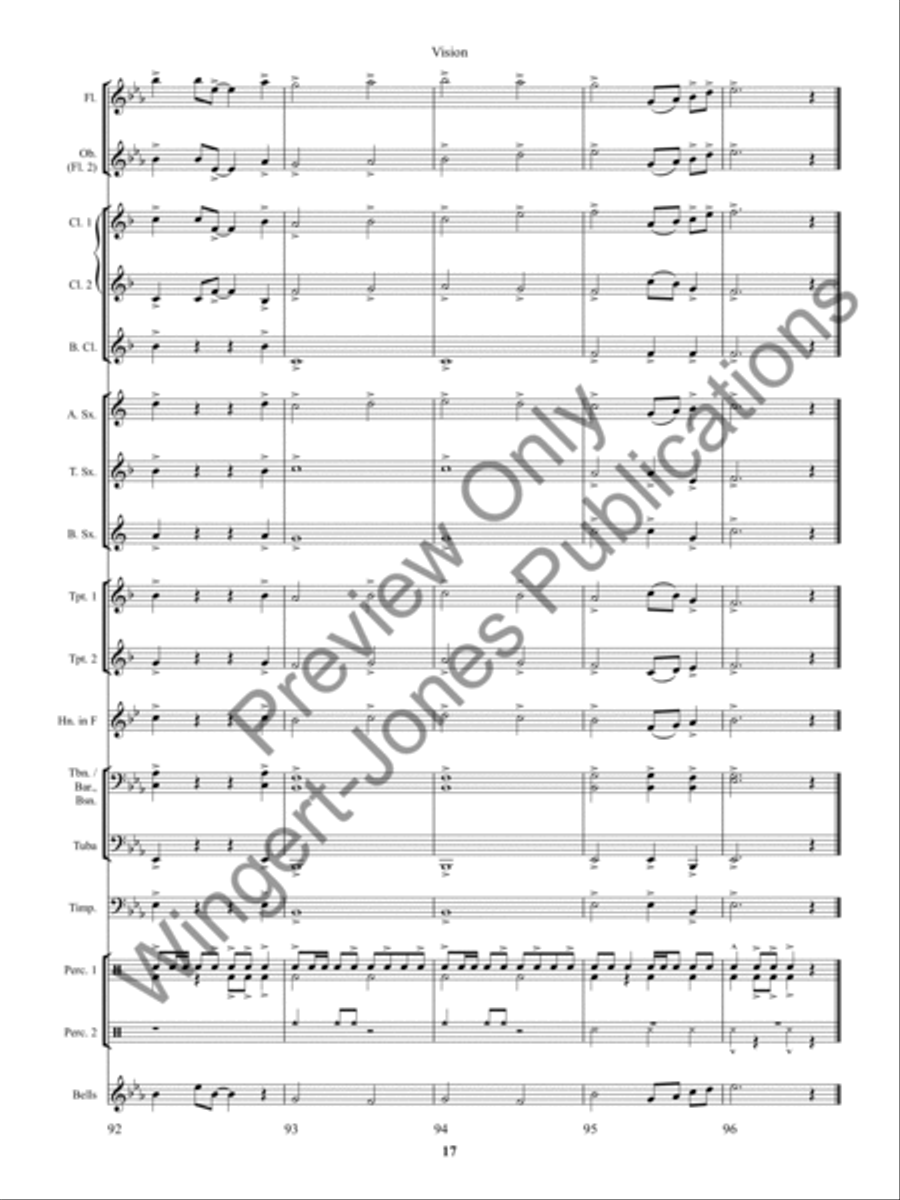 Vision Concert Band scores gallery preview page 21