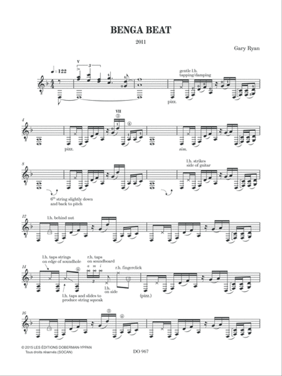 Benga Beat Benga Beat Classical Guitar scores gallery preview page 3