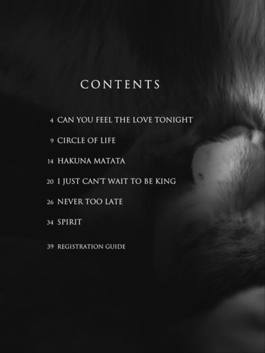 The Lion King (2019) Electronic Keyboard scores gallery preview page 3