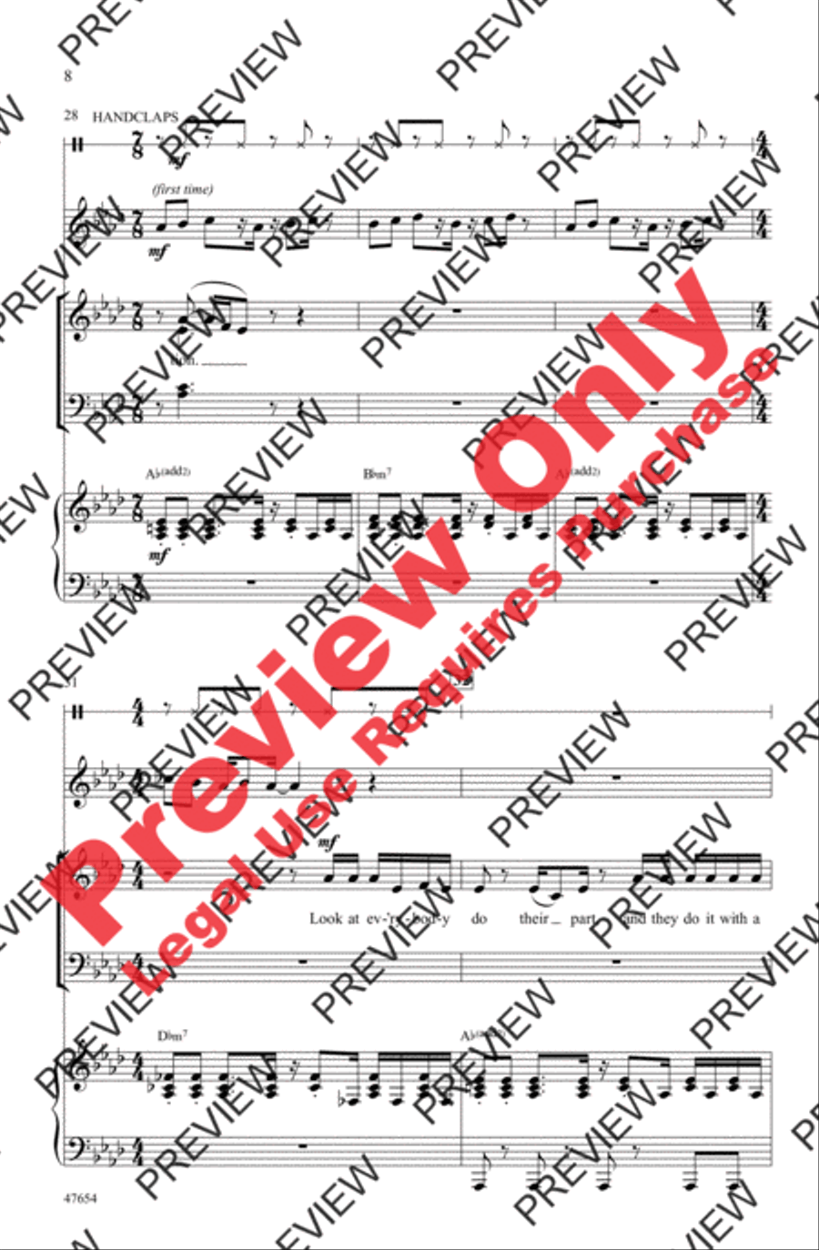 Perfection 4-Part scores gallery preview page 8