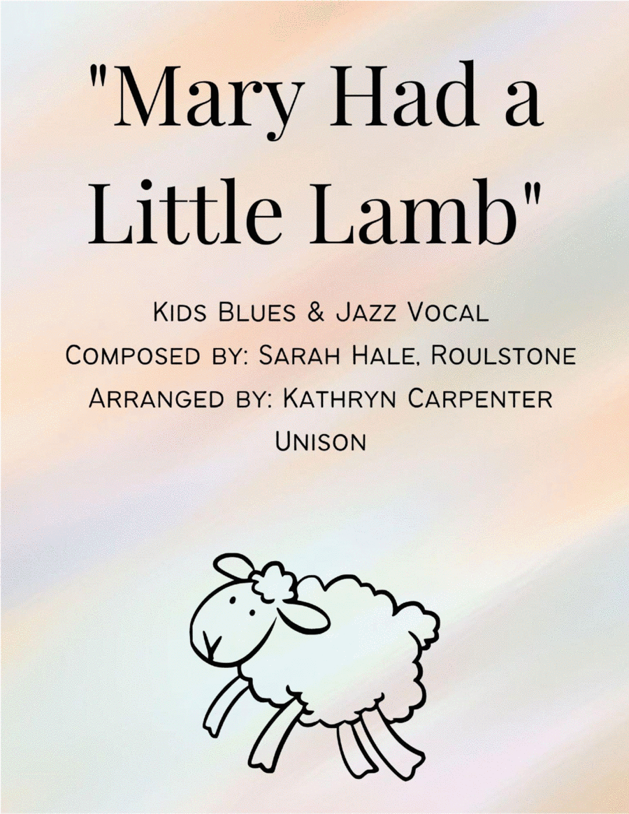 Mary Had a Little Lamb (Blues/Jazz Vocal) Vocal Jazz Ensemble scores gallery preview page 1