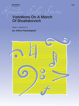 Book cover for Variations On A March Of Shostakovich