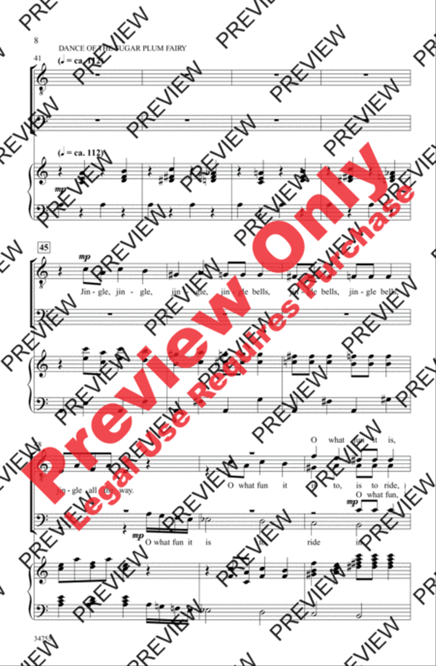 Nutcracker Jingles Nutcracker Jingles Men's Choir scores gallery preview page 20