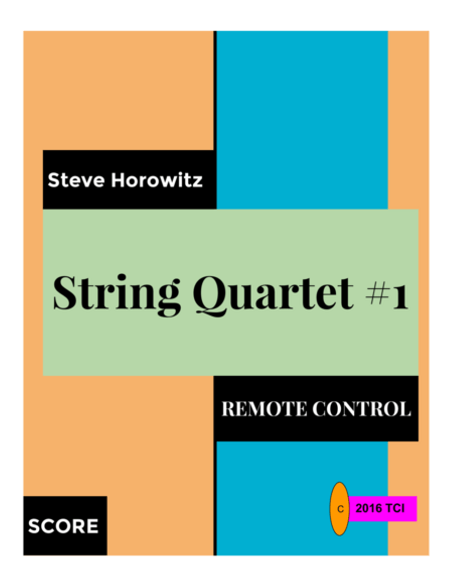 String Quartet #1-Remote Control String Quartet scores gallery preview page 1